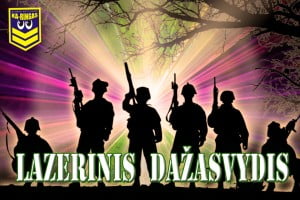 Žaidimas lazeriais "Lazerinis dažasvydis"