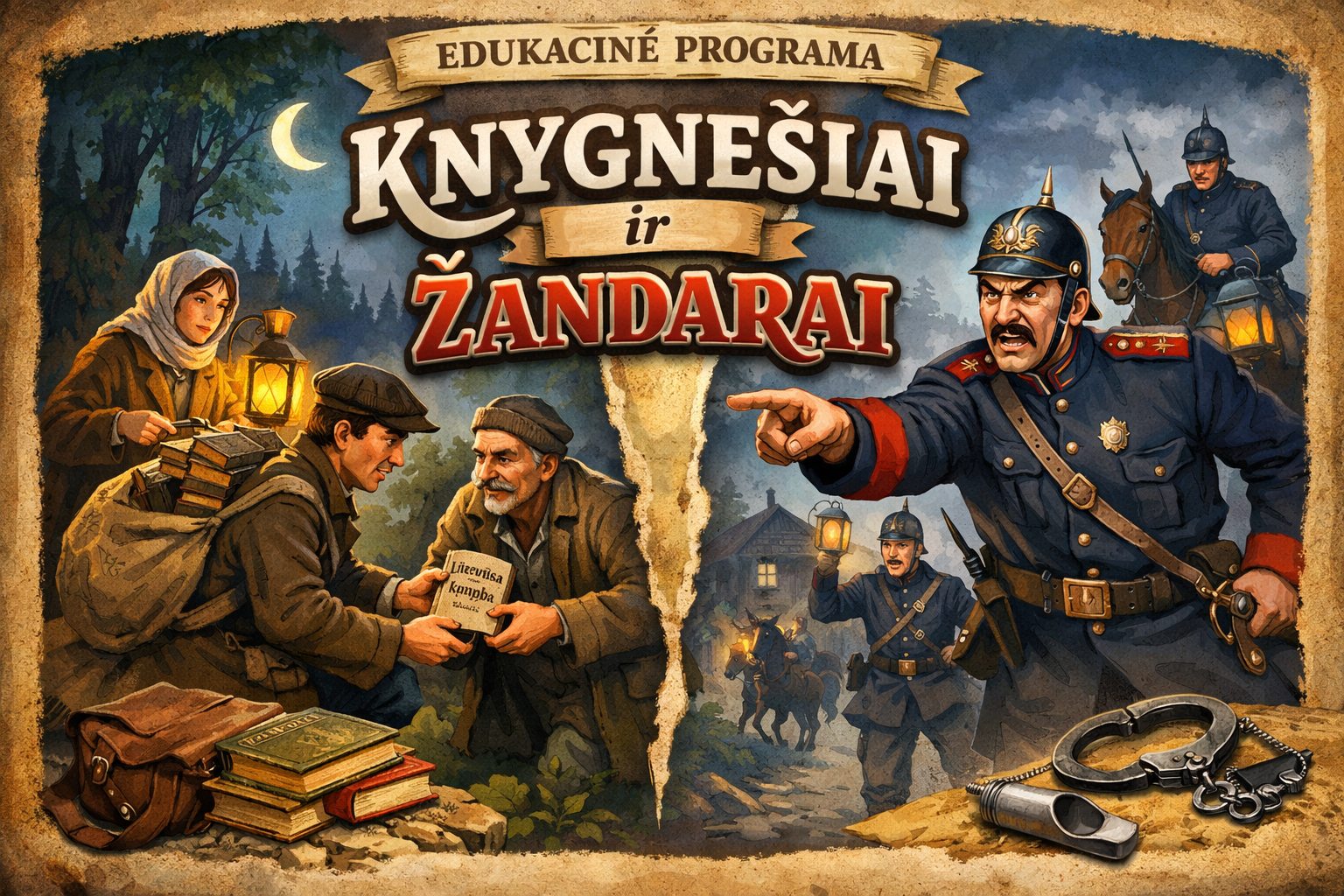 Knygnešiai ir žandarai edukacija